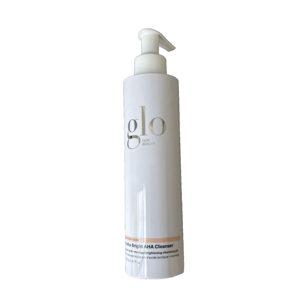 Glo Skin Beauty Facial Cleanser Hydra-Bright AHA Gel Brighten & Glow 6.7 oz NEW